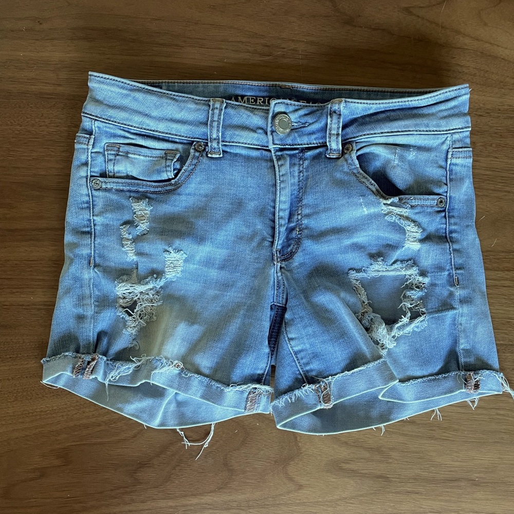 American Eagle stretch denim shorts